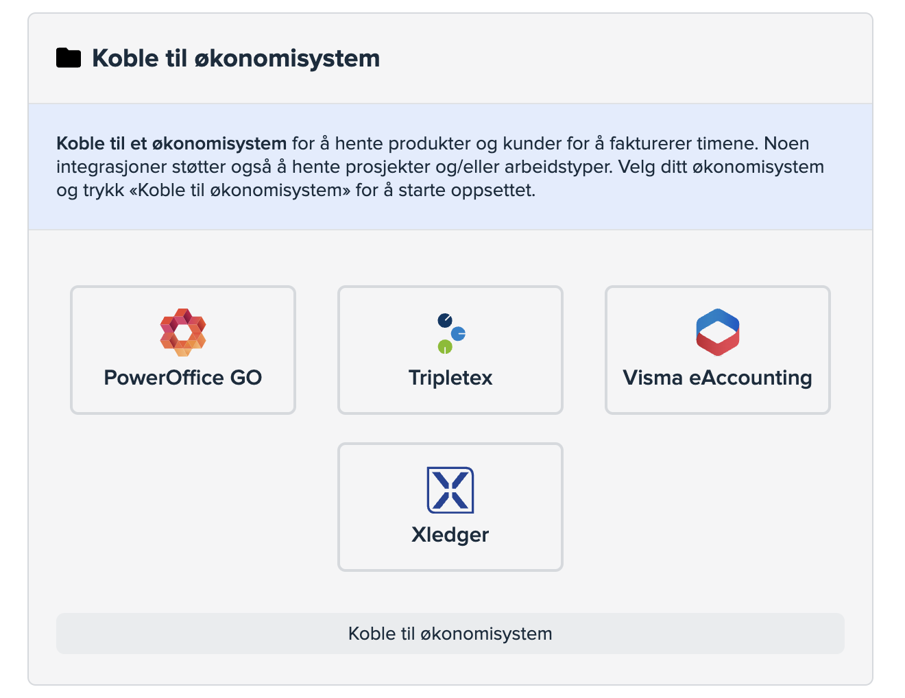 Busy Visma eAccounting og oppsett av integrasjoner 